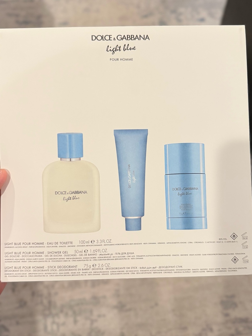 Dolce & Gabbana Light Blue Men’s Gift Set